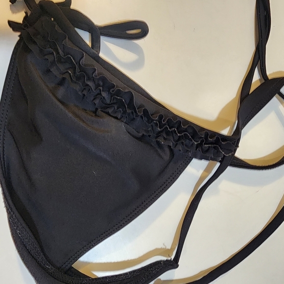Black RAMPAGNE Halter Bikini top size M - Picture 7 of 8